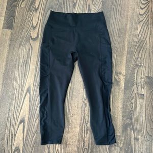Fabletics Powerhold 21” Crop Leggings with Mesh side Detail